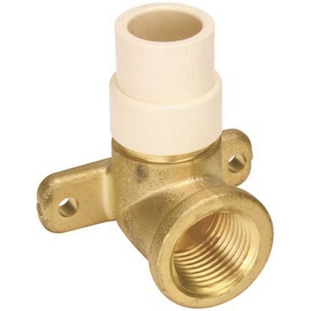 Proplus 1/2 Lead Free CPVC Piping x Brass Fitting Drop Ear Elbow NL1173EV 1/2
